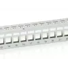 Equip 24-Port Keystone Cat.6 Shielded Patch Panel, Light Grey