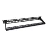 Equip 48-Port Keystone Cat.6 Unshielded Patch Panel, Black, RJ-45, Cat6, 1U, Black, Steel, REACH, RoHS