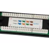 Equip 24-Port Cat.5e Unshielded Patch Panel, Black, Cat5e, Rack mounting, 1U, Black, RoHS, CE