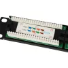 Equip 24-Port Cat.5e Unshielded Patch Panel, Black, Cat5e, Rack mounting, 1U, Black, RoHS, CE