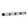 Equip 24-Port Cat.5e Unshielded Patch Panel, Black, Cat5e, Rack mounting, 1U, Black, RoHS, CE