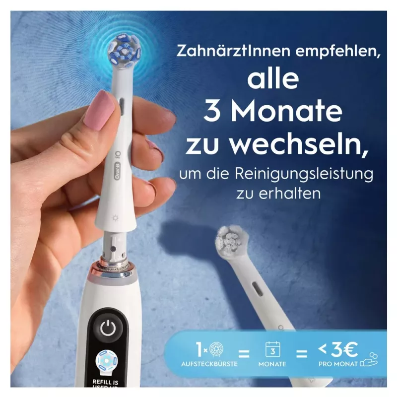 Oral-B iO Ultimate Clean replacement brush heads, white, 2 pcs