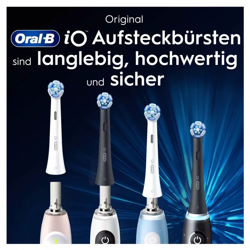 Oral-B iO Ultimate Clean replacement brush heads, white, 2 pcs