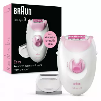 Epilator Braun Silk-épil 3 3-031 20 tweezers Pink White