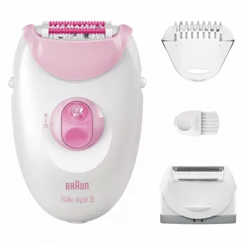Epilator Braun Silk-épil 3 3-031 20 tweezers Pink White