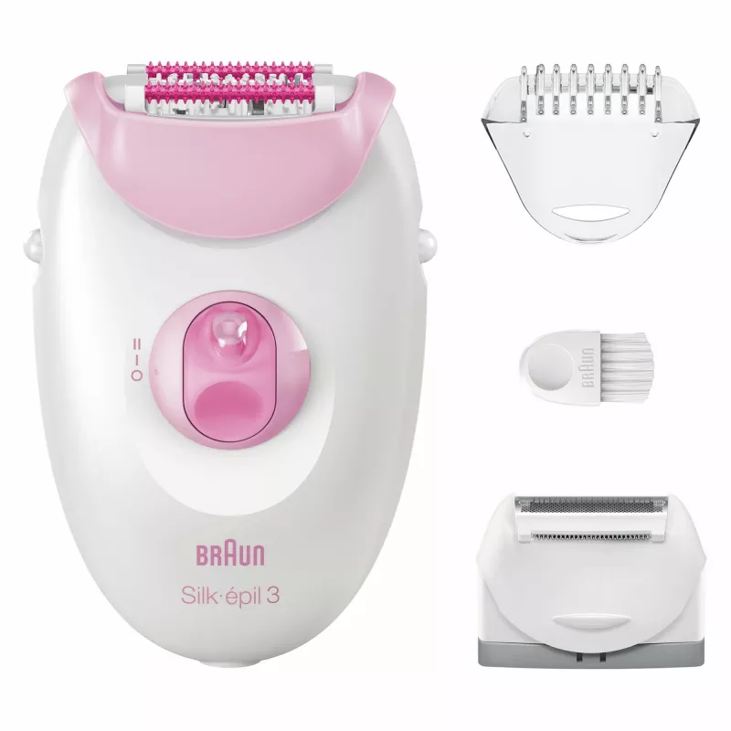 Epilator Braun Silk-épil 3 3-031 20 tweezers Pink White