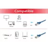 Equip Cat.6A S/FTP Patch Cable, 0.5m, Blue, 0.5 m, Cat6a, S/FTP (S-STP), RJ-45, RJ-45, Blue