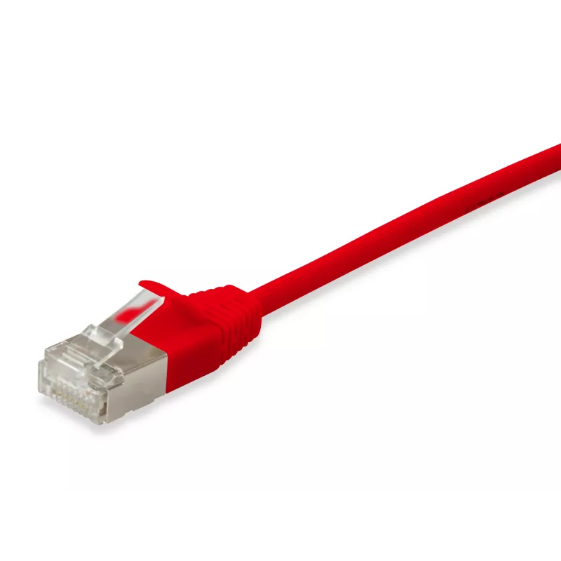 Network Cable Equip Cat.6A F/FTP Slim Patch Cable RJ-45 2m Red