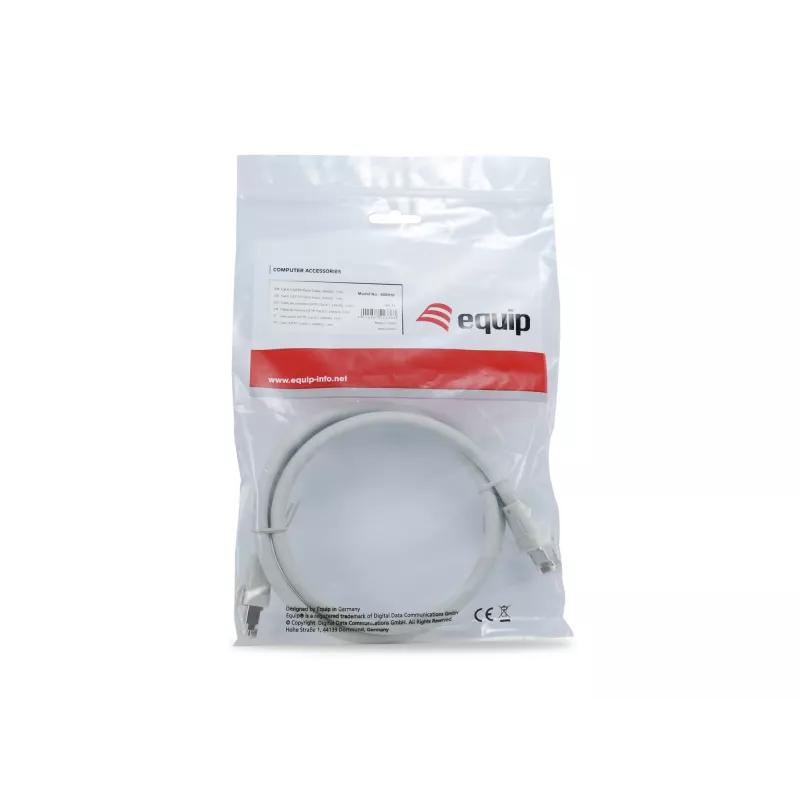 Equip Cat 8.1 S/FTP (PIMF) Patch Cable, LSOH, 0.5m, Grey