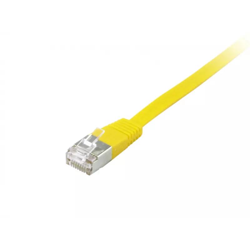 Network Cable Equip Cat.6A U/FTP Flat Patch Cable RJ-45 0.5m Yellow