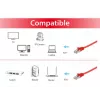 Network Cable Equip Cat.6A U/FTP Flat Patch Cable RJ-45 1.0m Red