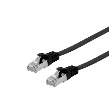 Network Cable Equip Cat.6A U/FTP Flat Patch Cable RJ-45 1.0m Black