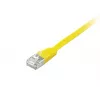 Equip Cat.6A U/FTP Flat Patch Cable, 3.0m, Yellow, 3 m, Cat6a, U/FTP (STP), RJ-45, RJ-45, Yellow