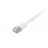 Equip Cat.6A U/FTP Flat Patch Cable, 5.0m, White, 5 m, Cat6a, U/FTP (STP), RJ-45, RJ-45, White