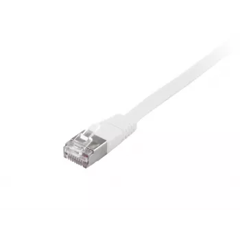 Equip Cat.6A U/FTP Flat Patch Cable, 5.0m, White, 5 m, Cat6a, U/FTP (STP), RJ-45, RJ-45, White
