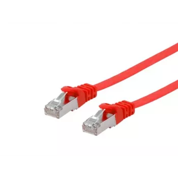 Network Cable Equip Cat.6A U/FTP Flat Patch Cable RJ-45 5m Red