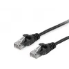 Equip Cat.6A U/UTP Patch Cable, 15m, Black, 15 m, Cat6a, U/UTP (UTP), RJ-45, RJ-45, Black