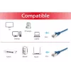 Equip Cat.6A S/FTP Patch Cable, Blue, 25m, 25 m, Cat6a, S/FTP (S-STP), RJ-45, RJ-45, Blue