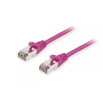 Equip Cat.6A S/FTP Patch Cable, Purple, 1.0m, 1 m, Cat6a, S/FTP (S-STP), RJ-45, RJ-45, Purple