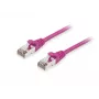 Equip Cat.6A S/FTP Patch Cable, Purple, 1.0m, 1 m, Cat6a, S/FTP (S-STP), RJ-45, RJ-45, Purple