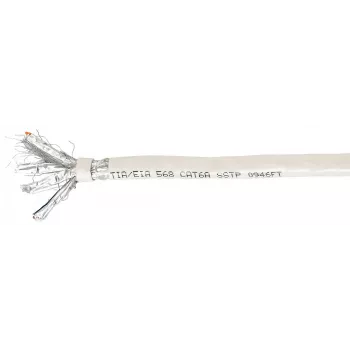 Equip Cat.6A S/FTP Installation Cable, LSZH, Solid Copper, 100m