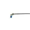 Network Cable Equip Cat.6A S/FTP Patch Cable Angled to Straight RJ-45 0.5m White