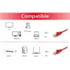 Network Cable Equip Cat.6A U/UTP RJ-45 1.5m Red