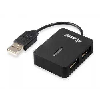 Equip 128952 interface hub USB 2.0 480 Mbit/s Black