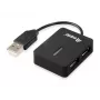 Equip 128952 interface hub USB 2.0 480 Mbit/s Black
