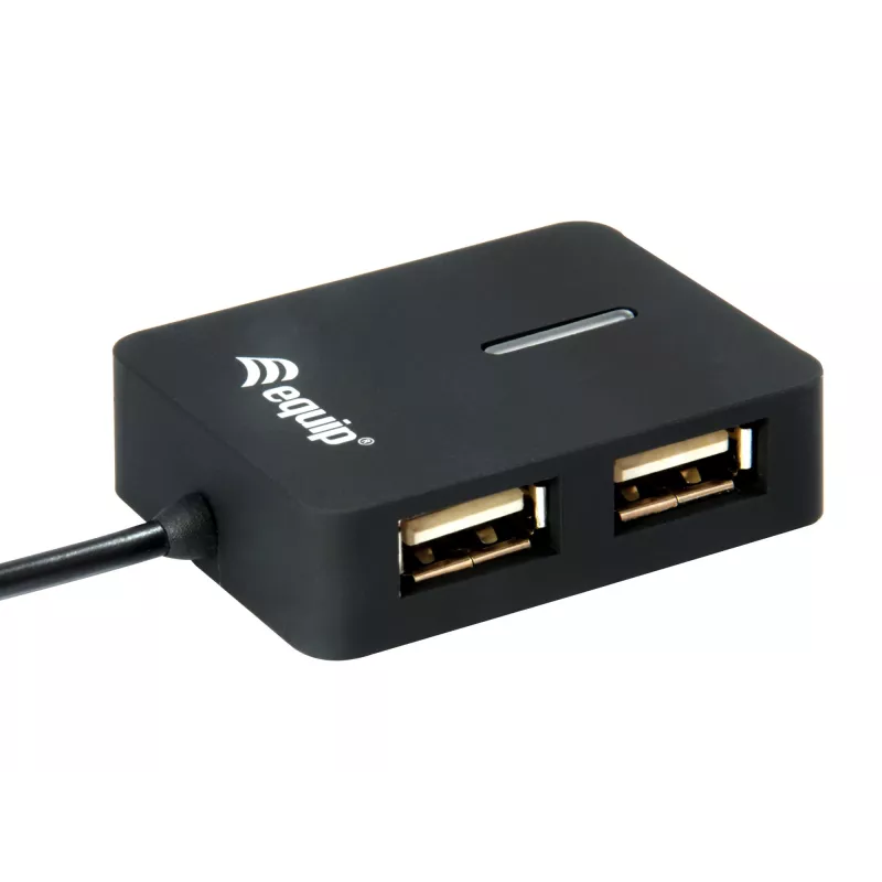 Equip 128952 interface hub USB 2.0 480 Mbit/s Black