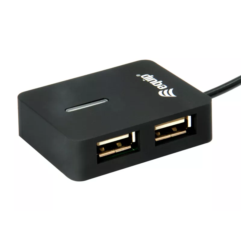 Equip 128952 interface hub USB 2.0 480 Mbit/s Black