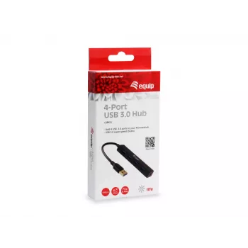 Equip 128953 interface hub USB 3.2 Gen 1 (3.1 Gen 1) Type-A 5000 Mbit/s Black