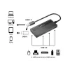 USB Hub Equip 4-Port USB 3.0 with USB-C Adapter