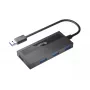 USB Hub Equip 4-Port USB 3.0 with USB-C Adapter