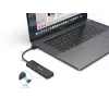 4-Port USB 3.2 Gen 1 Hub Equip with USB-C Adapter Black 5000 Mbit/s