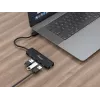 4-Port USB 3.2 Gen 1 Hub Equip with USB-C Adapter Black 5000 Mbit/s