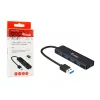4-Port USB 3.2 Gen 1 Hub Equip with USB-C Adapter Black 5000 Mbit/s
