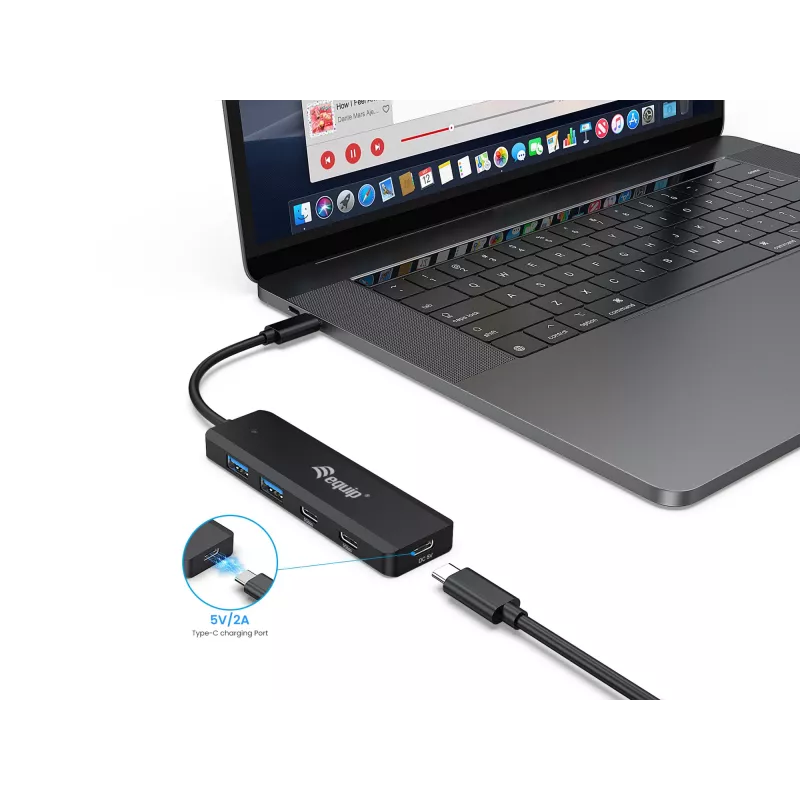 Equip USB-C 4-Port USB 3.2 Gen 1 Hub, USB-C x 2, USB-A x 2