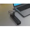 USB Hub Equip 7-Port USB 3.2 Gen 1 Hub with Power Adapter