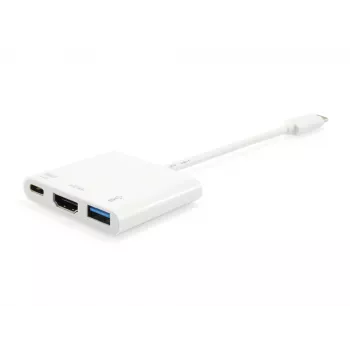 USB Type C to HDMI Female/USB A Female/PD Adapter Equip 133461