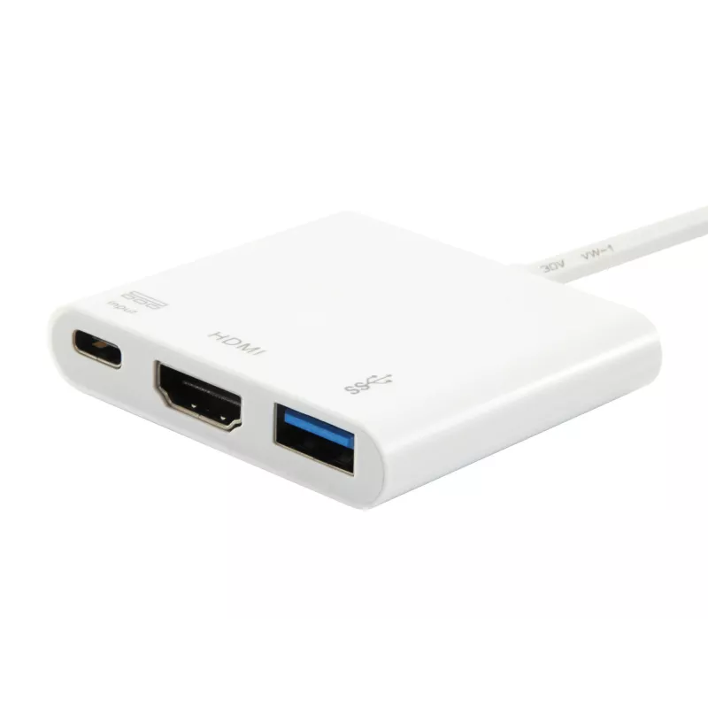 USB Type C to HDMI Female/USB A Female/PD Adapter Equip 133461
