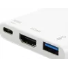 USB Type C to HDMI Female/USB A Female/PD Adapter Equip 133461