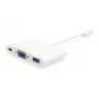 USB Type C to VGA Female/USB A Female/PD Adapter Equip 133462