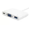 USB Type C to VGA Female/USB A Female/PD Adapter Equip 133462