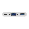 USB Type C to VGA Female/USB A Female/PD Adapter Equip 133462