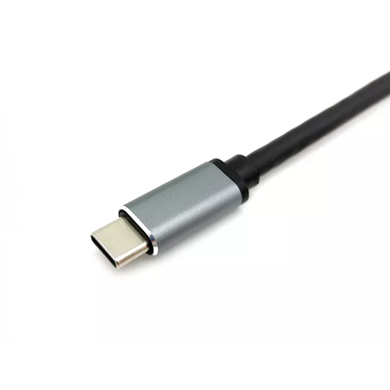 Equip USB-C 4 in 1 Dual HDMI Adapter, USB 3.2 Gen 1 (3.1 Gen 1) Type-C, Silver, 4K Ultra HD, 30 Hz, HDMI, Aluminium