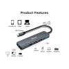 Equip USB-C 5 in 1 MULTIFUNCTIONAL Adapter, HDMI, USB 3.2 GEN1, 100W USB PD