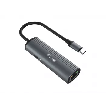 Equip USB-C to RJ45 Gigabit Network + PD Adapter USB Type-C 100W