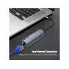 Equip USB-C to RJ45 Gigabit Network + PD Adapter USB Type-C 100W