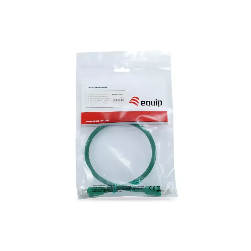 Network Cable Equip Cat 8.1 S/FTP (PIMF) Patch Cable RJ-45 Cat8.1 0.5m Green